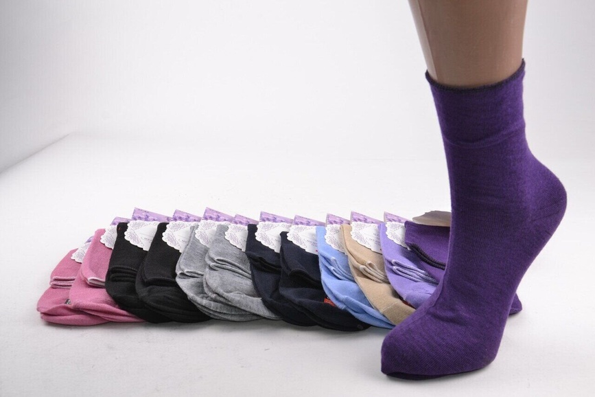 Важливі дрібниці Шкарпетки жіночі медичні бавовняні без гумки Корона, асорті, Мамуля