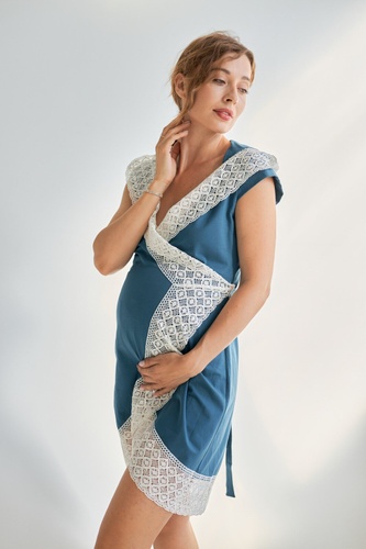 Халаты Халат для беременных с капюшоном без рукавов 100139, DISMA