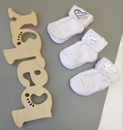Шкарпетки Шкарпетки для новонароджених, махрові, білі, Eslayn