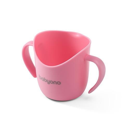 Посуд для дітей Тренувальна чашка з ручками 120мл. (Рожевий) BabyOno