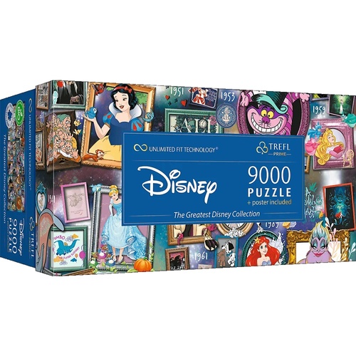 Пазлы, мозаика Пазлы - (9000 элм.) - Безграничная коллекция: "Самая большая коллекция Disney", Trefl