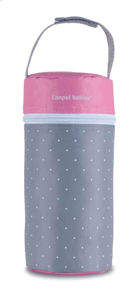 Термоупаковка Термоупаковка мягкая в точки, серо-розовый, Canpol babies