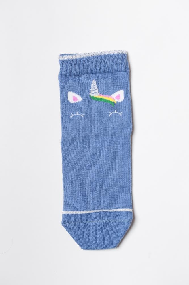 Шкарпетки Шкарпетки дитячі Єдиноріг, набір 3 шт, рожевий, білий, синій, Мамин Дом