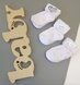 Шкарпетки Шкарпетки для новонароджених, махрові, білі, Eslayn Фото №1