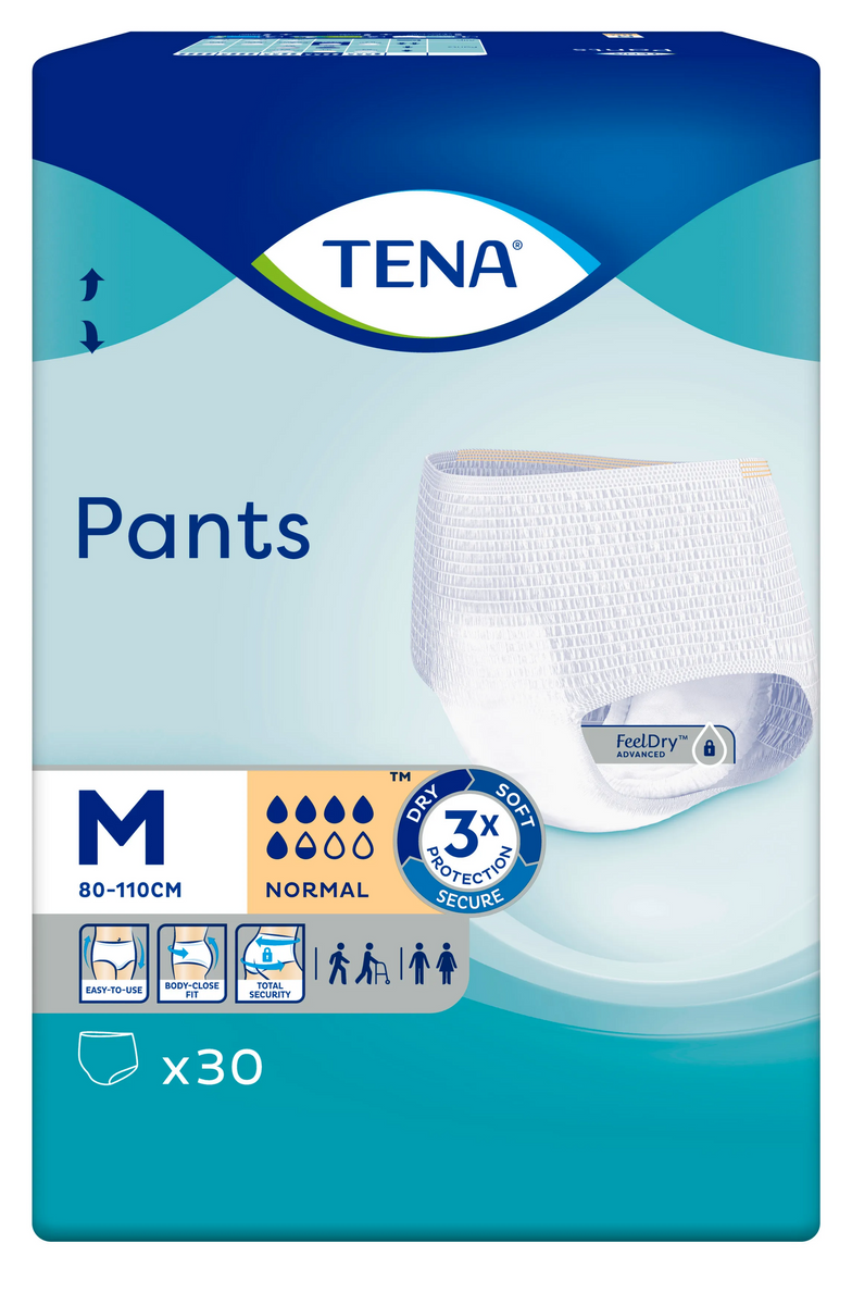 Послеродовые трусики Подгузник -трусики для взрослых Tena Pants Normal Medium 30 шт, Tena