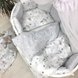 Постільна білизна Комплект Baby Design Коти в хмаринках, 6 елементів, овал, сірий, Маленька Соня Фото №3
