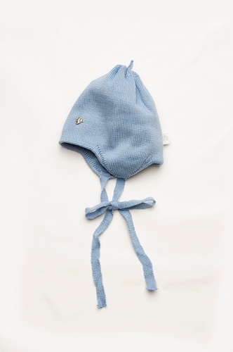 Шапки демисезонные Шапка демисезонная для новорожденного мальчика, голубая, Модный карапуз