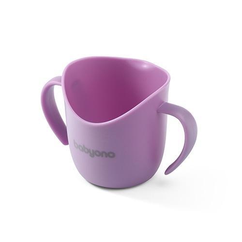 Посуда для детей Тренировочная чашка с ручками 120мл. (фиолетовый) BabyOno