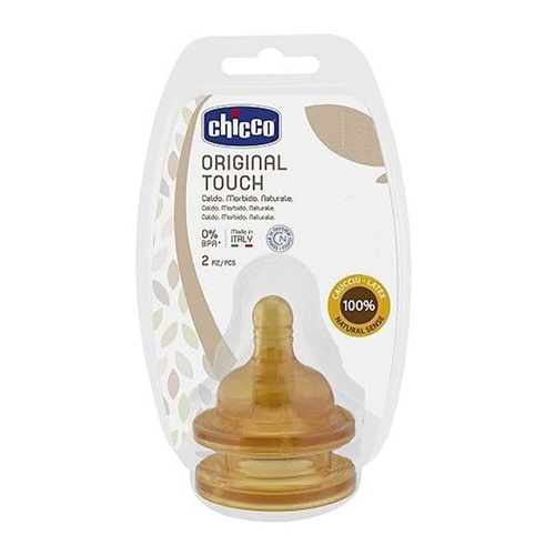 Соски Соска латексная Original Touch с рождения 0мес.+, медленный поток, 2 шт., Chicco