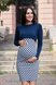 Платья на каждый день Платье для беременных и кормящих мам Angelina, синяя с белым, Юла мама Фото №1