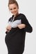 Плаття на кожен день Сукня худі для вагітних та годуючих мам з капюшоном, чорна, ТМ Dianora Фото №2