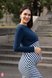 Платья на каждый день Платье для беременных и кормящих мам Angelina, синяя с белым, Юла мама Фото №2