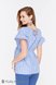 Блузы, рубашки Блузка для беременных и кормящих с рукавом-оборкой MARION, бело-голубая клетка, Юла мама Фото №4