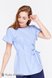 Блузы, рубашки Блузка для беременных и кормящих с рукавом-оборкой MARION, бело-голубая клетка, Юла мама Фото №5