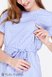 Блузы, рубашки Блузка для беременных и кормящих с рукавом-оборкой MARION, бело-голубая клетка, Юла мама Фото №2