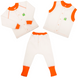 Спортивные костюмы Детский комплект 3в1 одежда ЭКО ПУПС Jersey Style капитон, (кофта, брюки, жилетка (молочный)), ЭКО ПУПС Фото №1