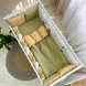 Постелька Комплект постельного белья в кроватку Art Design Альпака, стандарт, 6 элементов, олива,Маленькая Соня Фото №4