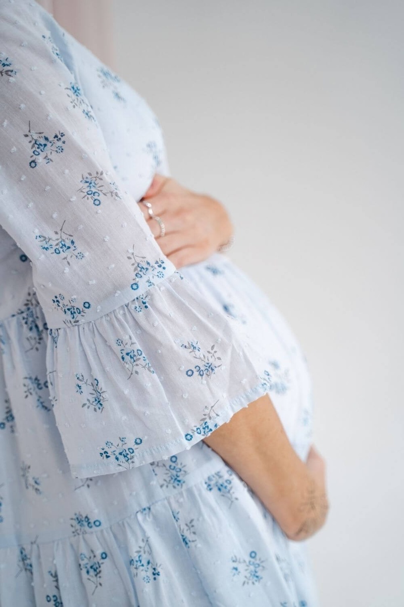 Сукня для вагітних і годуючих мам 4250717 блакитна, To be, Блакитний, 42