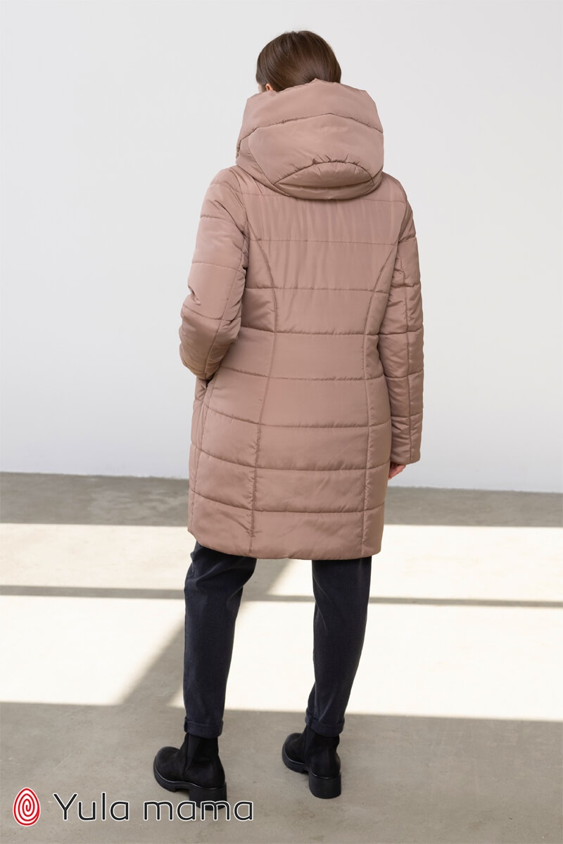 Зимова куртка для вагітних EYLA OW 2 в 1, капучіно, Юла Мама, Капучино, S