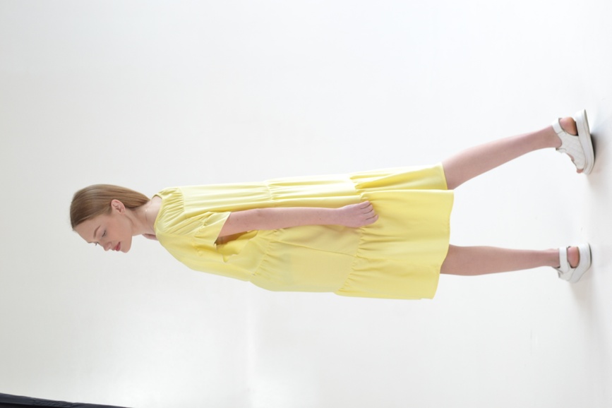 Сукня Mollie для вагітних та годуючих, лимон, Dizhimama, Лимонний, 42