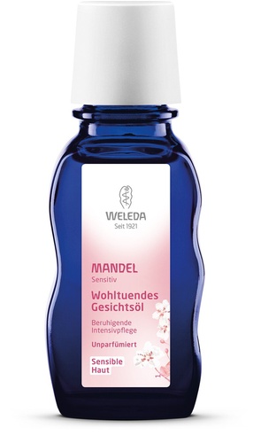 Органічна косметика для мами Мигдальна делікатна олія для обличчя, 50 мл, Weleda