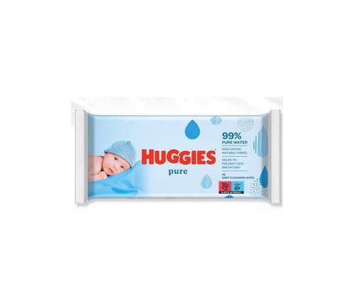 Влажные детские салфетки Влажные салфетки Pure 56 шт, Huggies
