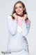 Спортивные костюмы Молодежный спортивный костюм SKYE, сочетание серого меланжа с розовым и молочным, Юла мама Фото №3