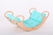 Шезлонги, кресла-качалки Универсальная развивающая качалка-кроватка White Maxi, с матрасиком (цвет на выбор), Uka-Chaka Фото №5