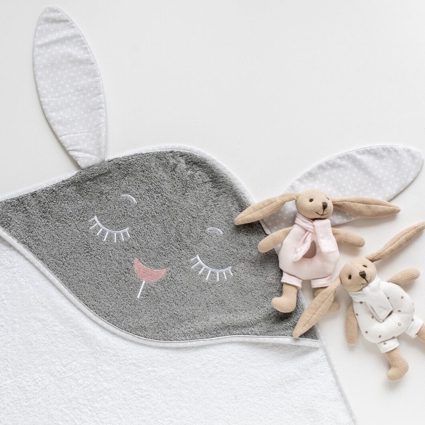 Полотенца Полотенце детское с капюшоном 100х100 см Кролик, Canpol babies