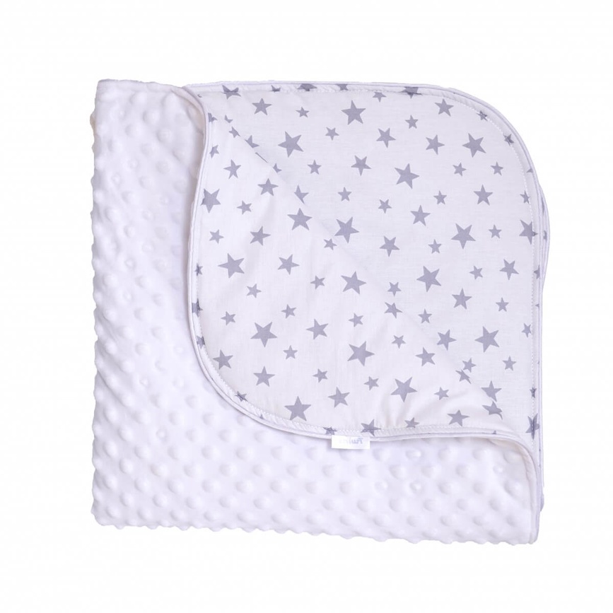 Одеяла и пледы Плед детский Minky Spring 1461-TMS-01, 80x80, белый, Twins