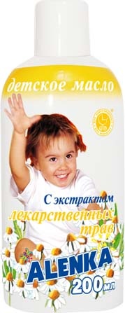 Детский крем, масло, молочко Детское масло с экстрактом лекарственных трав, 200мл, Аленка
