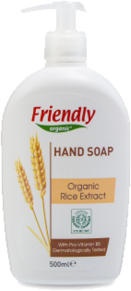 Органическая косметика для мамы Органическое жидкое мыло (с рисовым экстрактом), 500 мл, Friendly organic