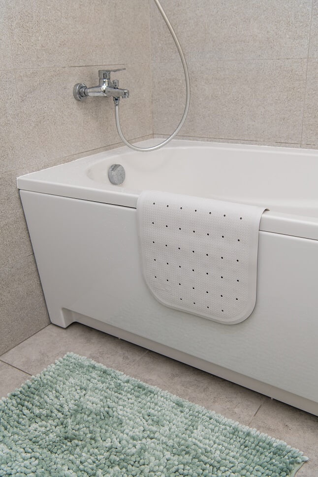Килимки в ванну Антиковзаючий килимок у ванну XL, білий, KINDERENOK