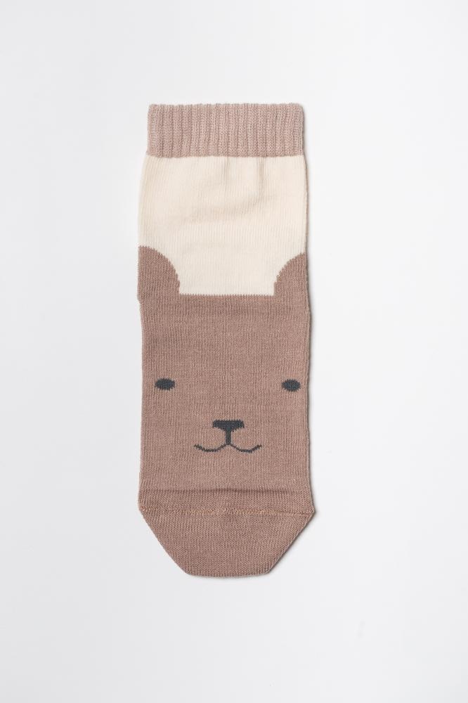Шкарпетки Шкарпетки дитячі Медвежата, набір 3 шт, капучіно, молочний, Мамин Дом