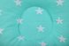 Подушки Детская подушка для новорожденных с держателем, мятная с белыми звездами, MagBaby Фото №4