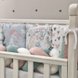 Постелька Комплект постельного белья в кроватку Art Design Зайцы-радуги + бортик коса, 6 элементов, Маленькая Соня Фото №9