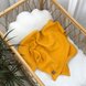 Одеяла и пледы Плед муслиновый жатка без бахромы, горчица, Маленькая Соня Фото №3
