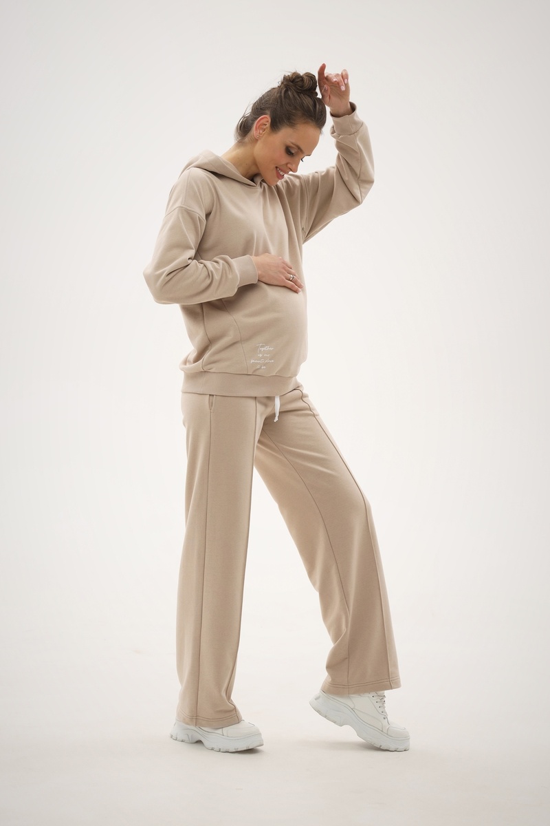 Спортивні костюми Костюм спортивний для вагітних та годуючих мам 2203(4) 1591, світло-пісочний, ТМ Dianora