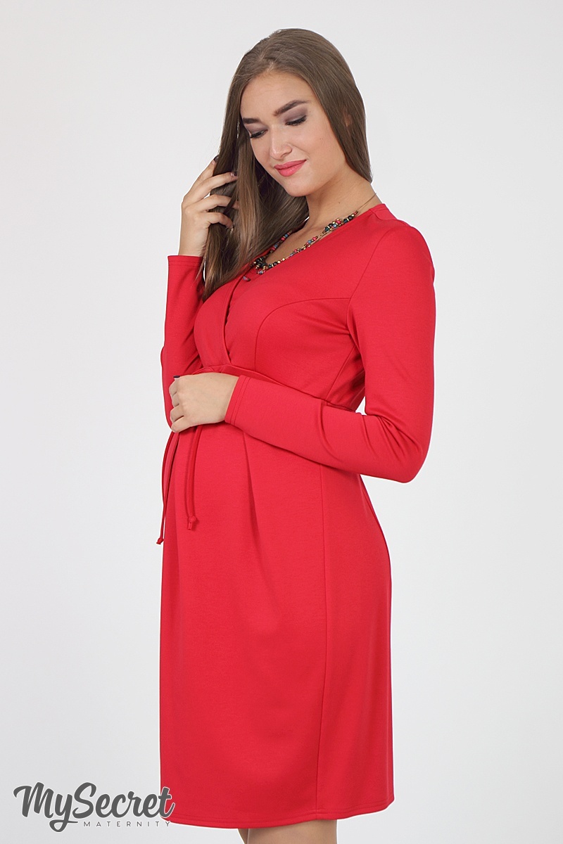 Платье для беременных Winona красное, Юла Мама