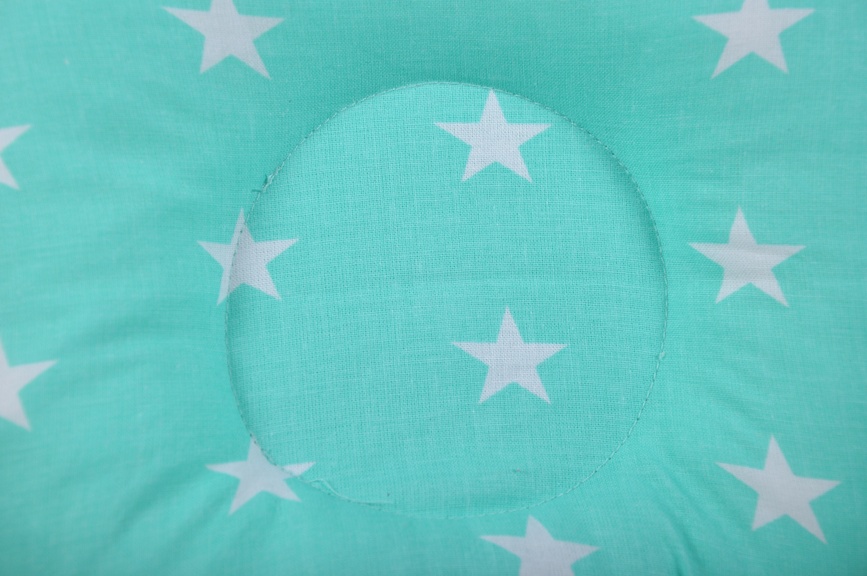 Подушки Дитяча подушка для новонароджених з власником, м'ятна з білими зірками, MagBaby
