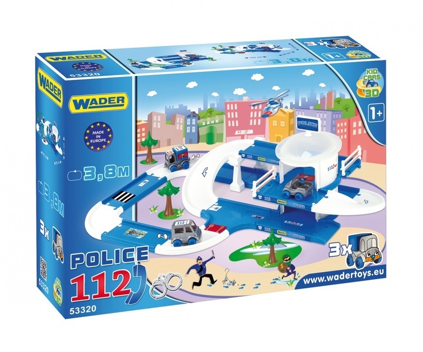 Рольові іграшки Дитячий ігровий набір поліція Kid Cars 3D, Wader