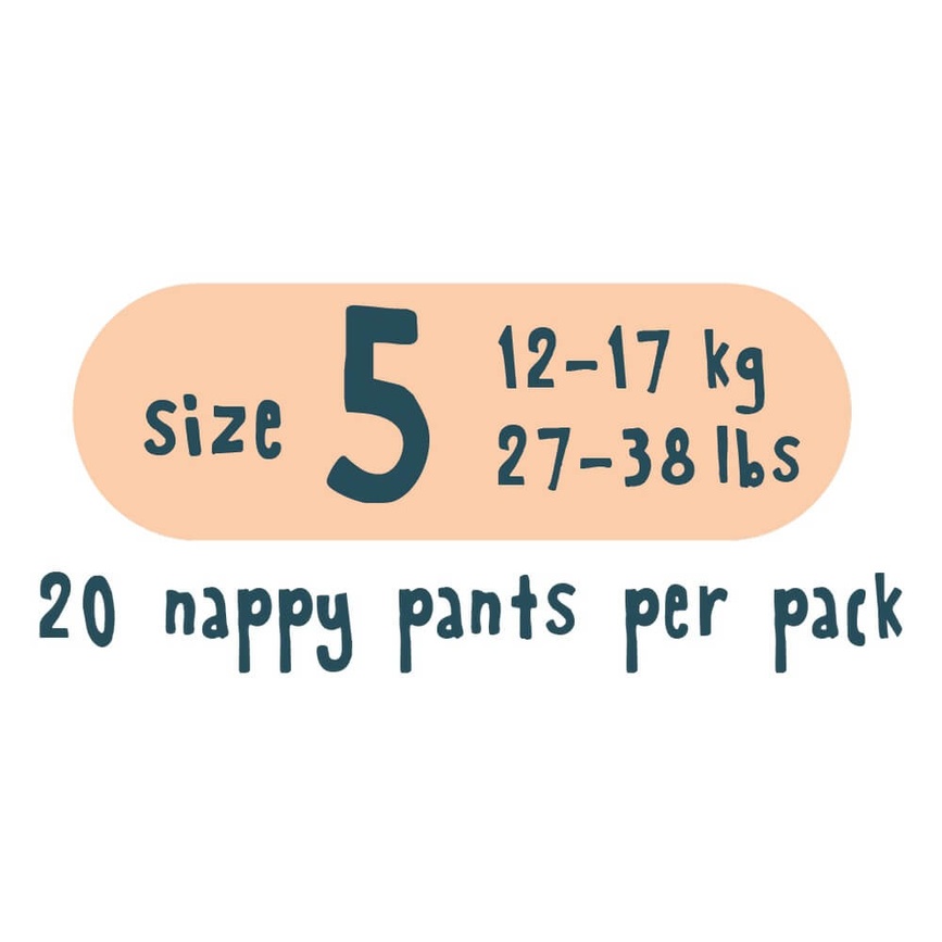 Підгузники Еко підгузники-трусики розмір 5, 20 шт/пач., 12-17 кг, Корова/Свинка, Kit&Ki