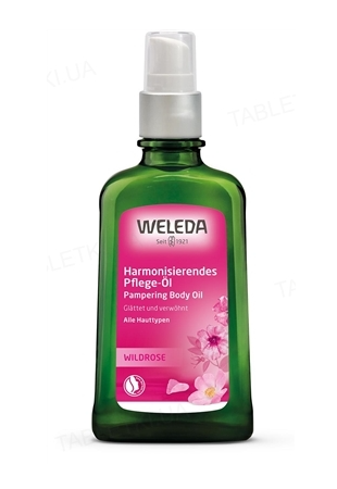 Органическая косметика для мамы Розовое гармонизирующее масло для тела с дозатором, 100 мл, Weleda
