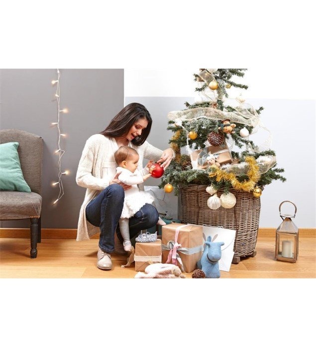 Беби Арт - памятные подарки Рождественский шар 11 см Голубая Жемчужина, ТМ Baby art
