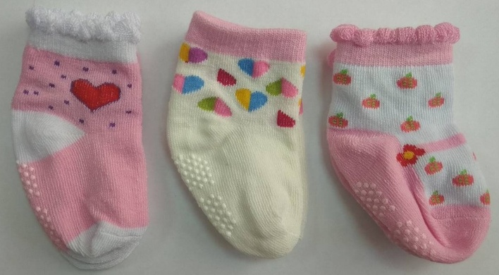 Носочки Носки для девочки малыш с тормозками, хлопок, цвет в ассортименте, Малыш