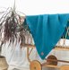 Одеяла и пледы Плед муслиновый жатка 100*80 cм, аквамарин, Маленькая Соня Фото №1