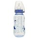 Бутылочки Бутылочка для кормления PP, 250 мл, с силиконовой соской, средний поток, 0-6 мес, синий, Nip Фото №1