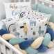 Постелька Комплект постельного белья в кроватку Art Design Ламы + бортик коса, 6 элементов, Маленькая Соня Фото №8