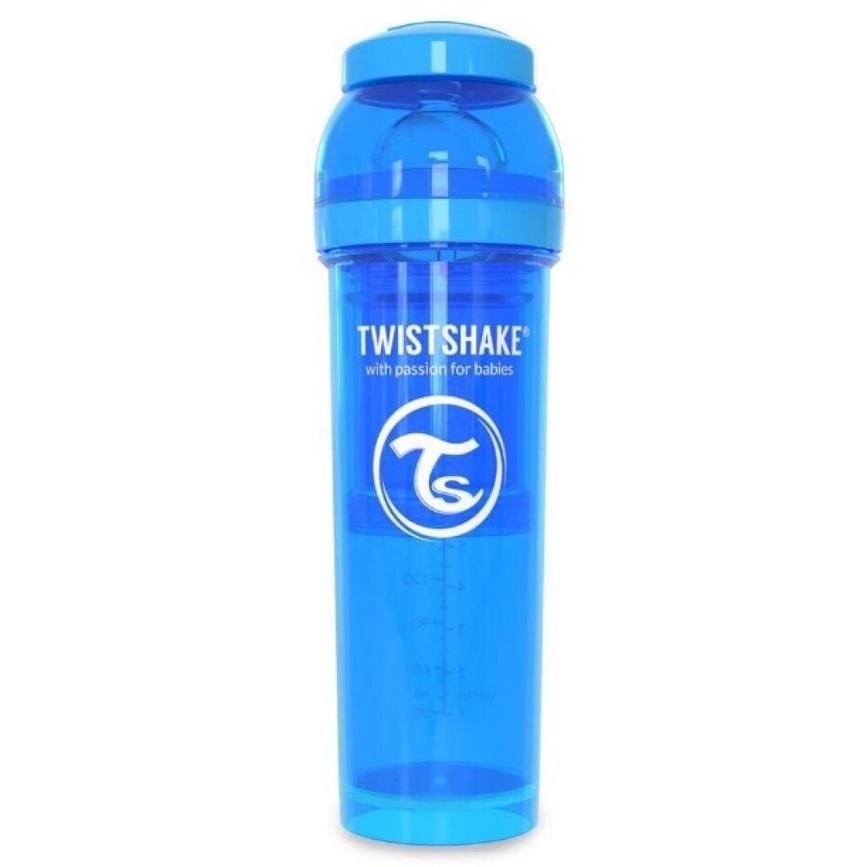 Пляшечки Антиколікова пляшечка блакитна 4+ міс., 330 мл, (78014), Twistshake