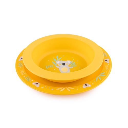 Посуд для дітей Набір посуду з 2х елементів EXOTIC ANIMALS, жовтий, Canpol babies